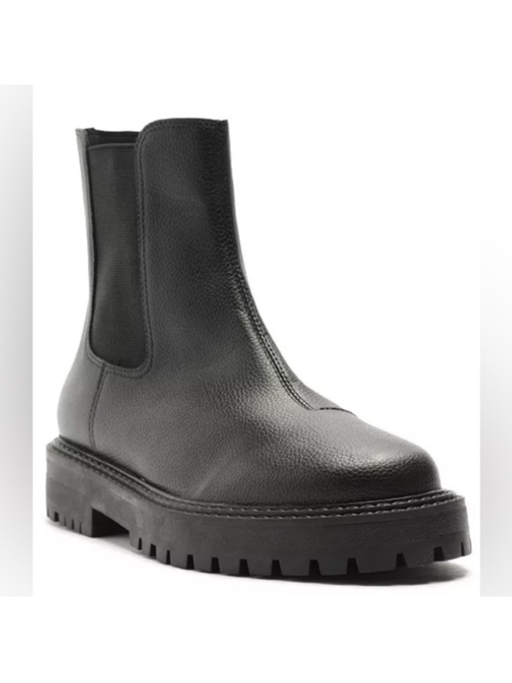 Women's Black Chunky Chelsea Combat Boot size 11